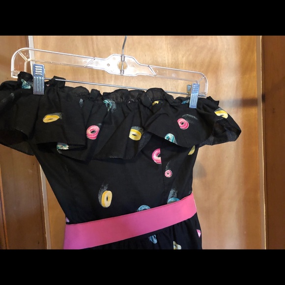 Strapless Swing/Summer Dress with Candy Print - Picture 4 of 7